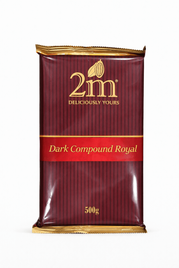 2M Dark Compound Royal 500g – Premium Baking Chocolate Slab