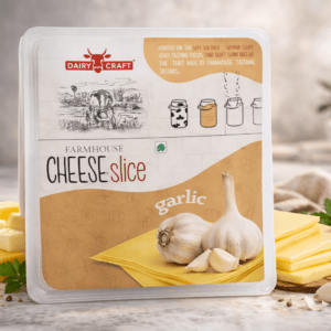 Garlic Cheese Slice farmhouse processed cheese slices