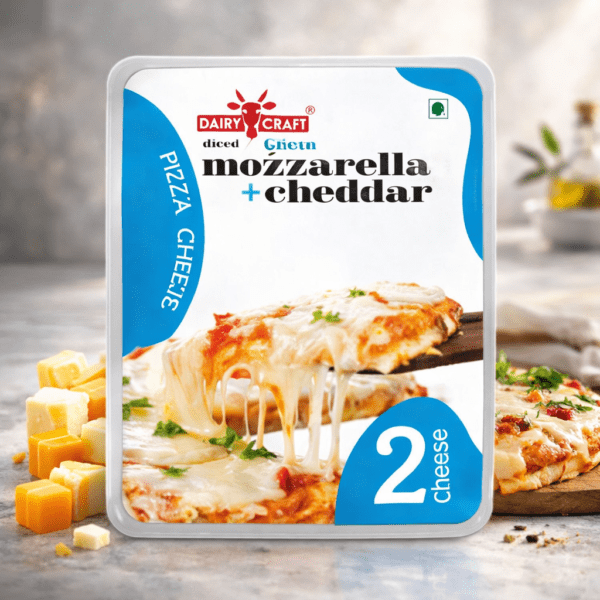 Pizza cheese mozzarella cheddar Dairy Craft diced blend for HoReCa kitchens