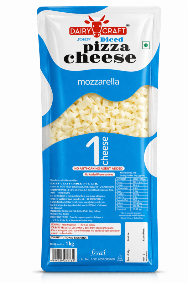 John Diced Mozzarella 1 Cheese