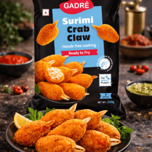 Surimi crab claw Gadré ready to fry seafood appetizer for HoReCa
