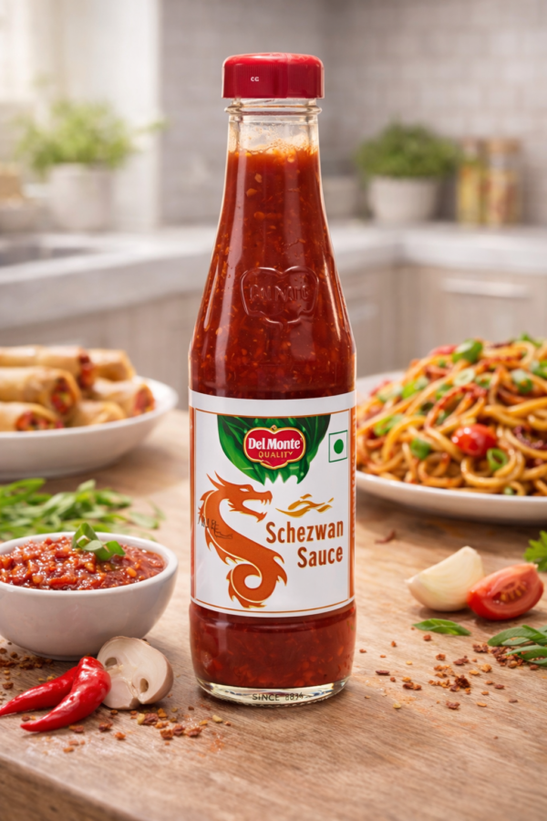 Schezwan sauce Del Monte spicy red sauce for HoReCa kitchens